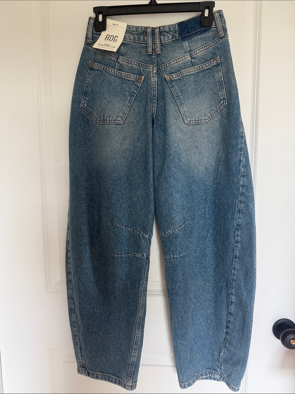 BDG Blue Wide Leg Barrel Jeans - Picture 8 of 8